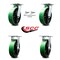 Service Caster 8 Inch Poly on Cast Iron Caster Set with Roller Bearing 2 Swivel Lock 2 Rigid SCC-35S820-PUR-GB-BSL-2-R-2 - alternate 4